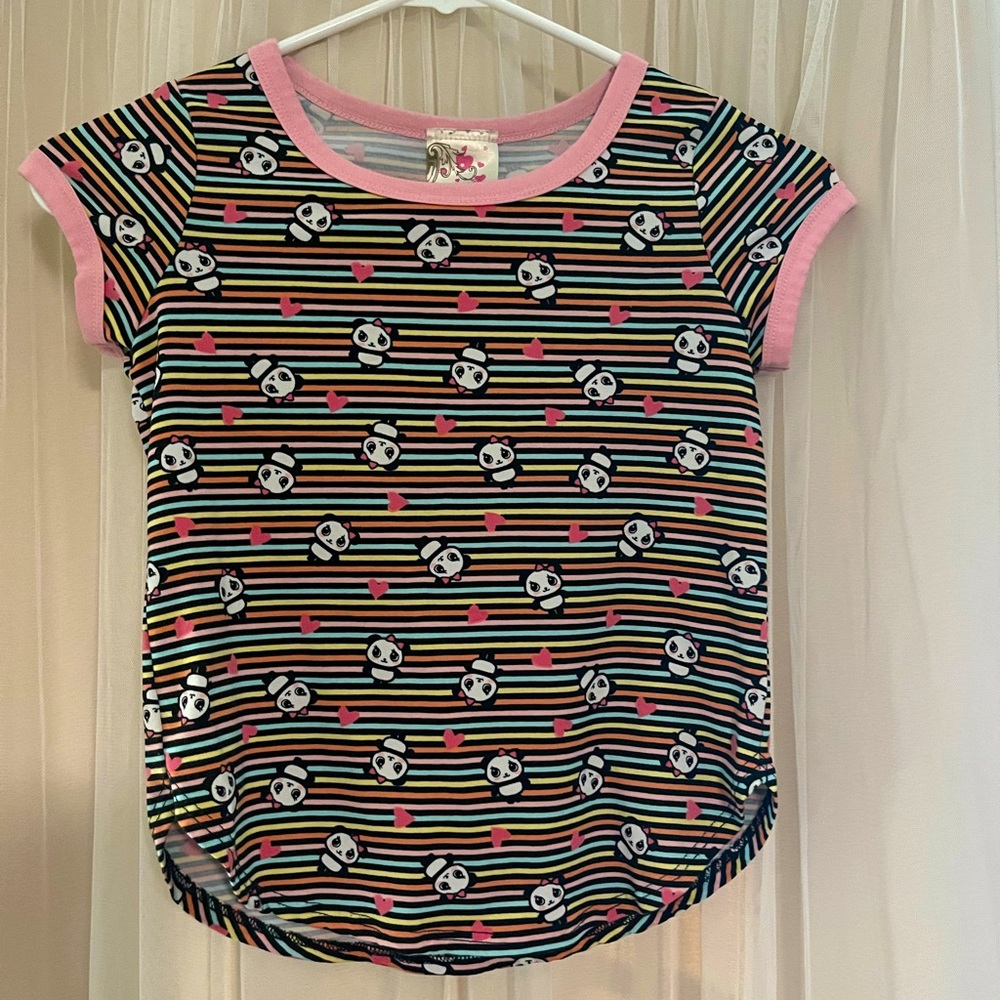 Jenna and Jessie Pandas and Stripes Super Soft Size 6